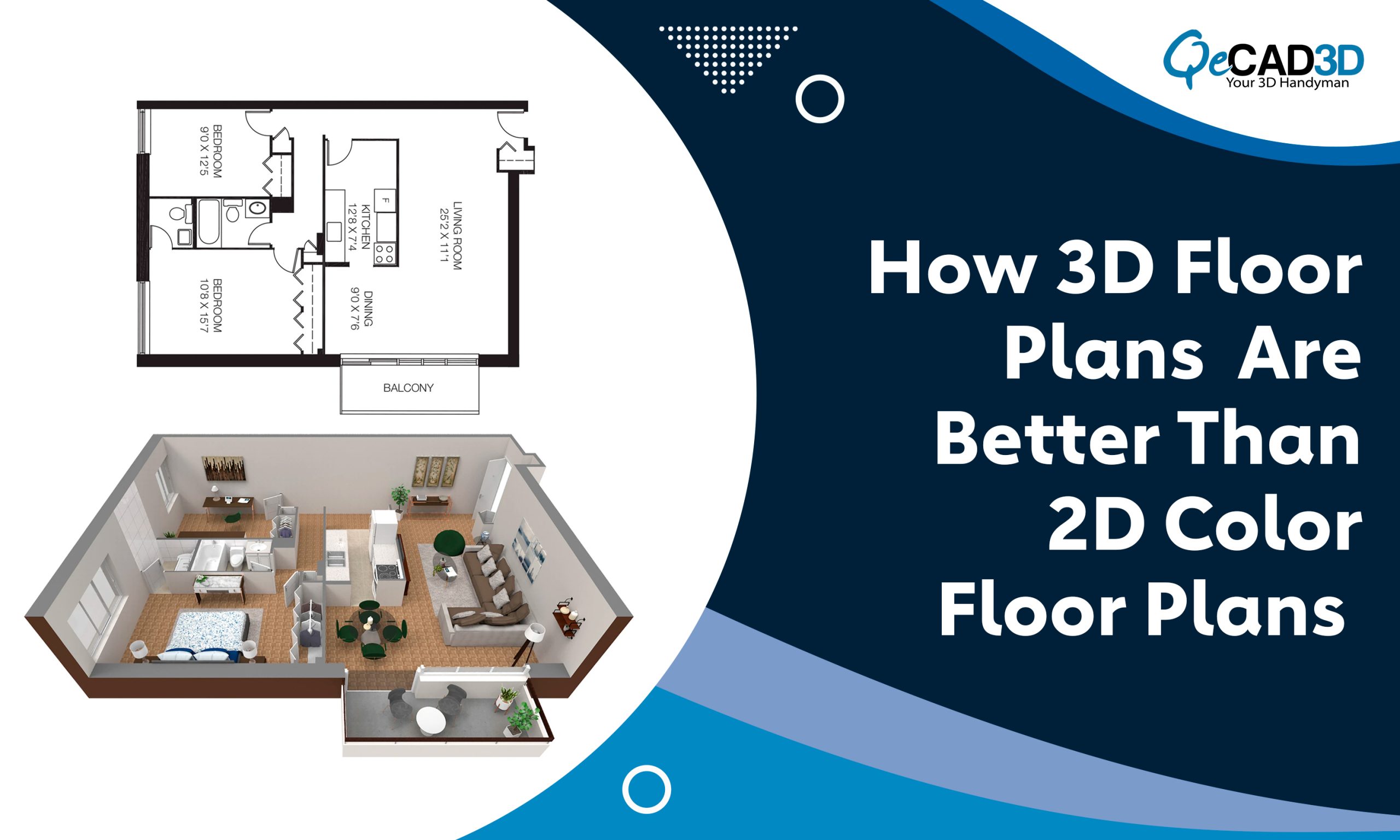 How 3D Floor Plans Are Better Than 2D Color Floor Plans