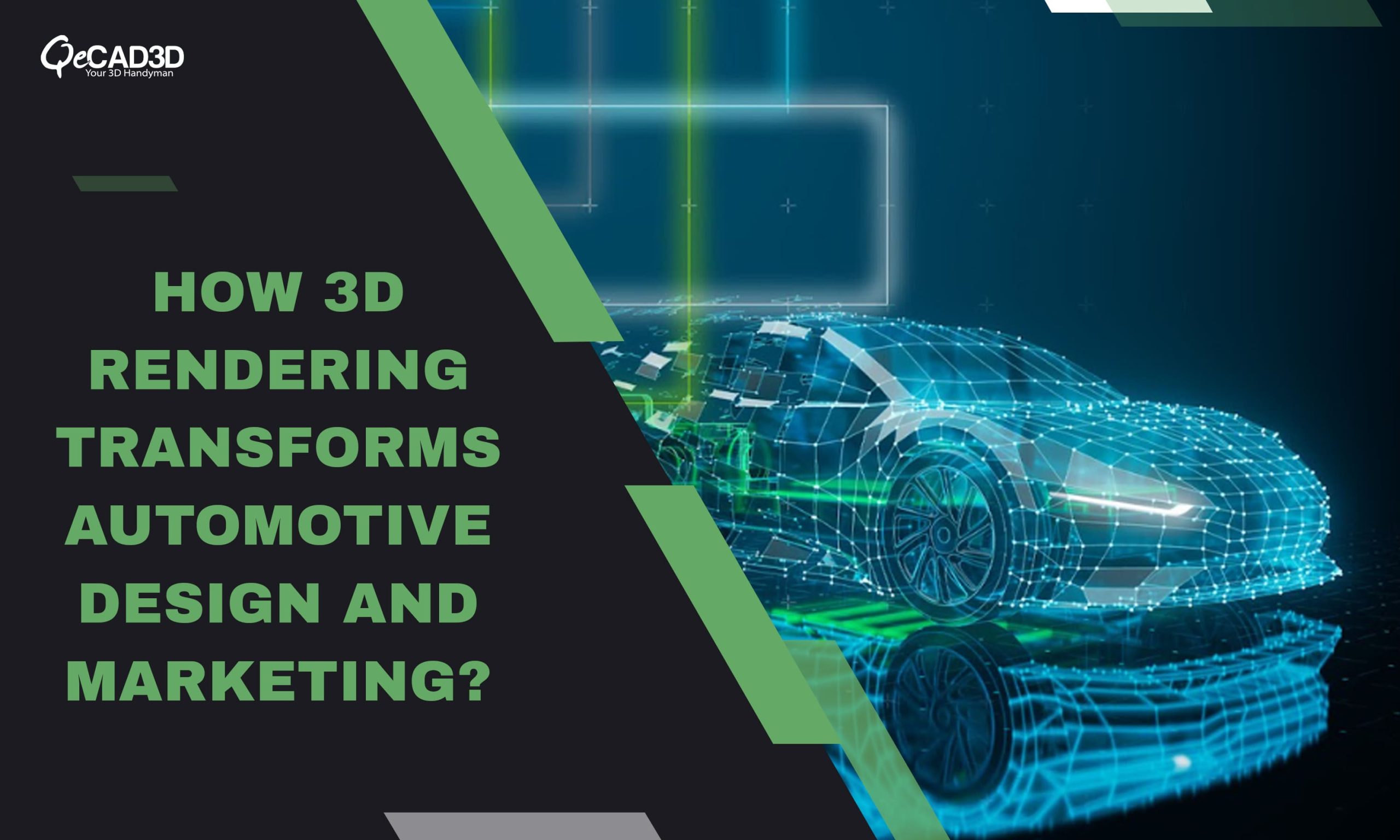 How 3D Rendering Transforms Automotive Design and Marketing?