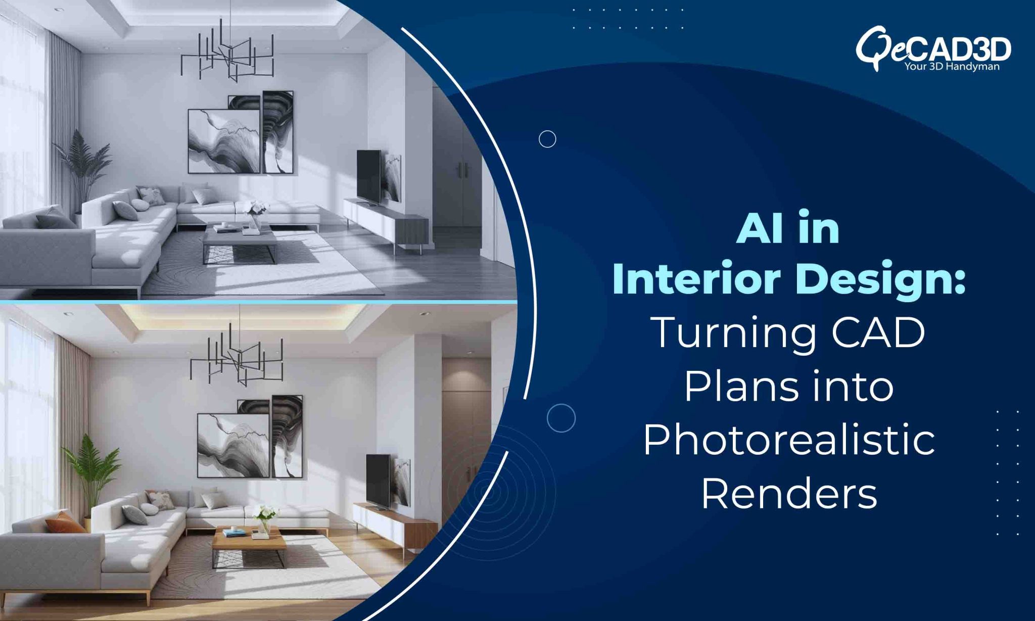 AI in Interior Design: From CAD to Realistic Renders