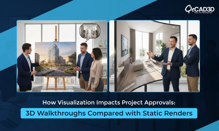 Static Visulisation 3D Walkthroughs vs Static Visuals in Project Approvals